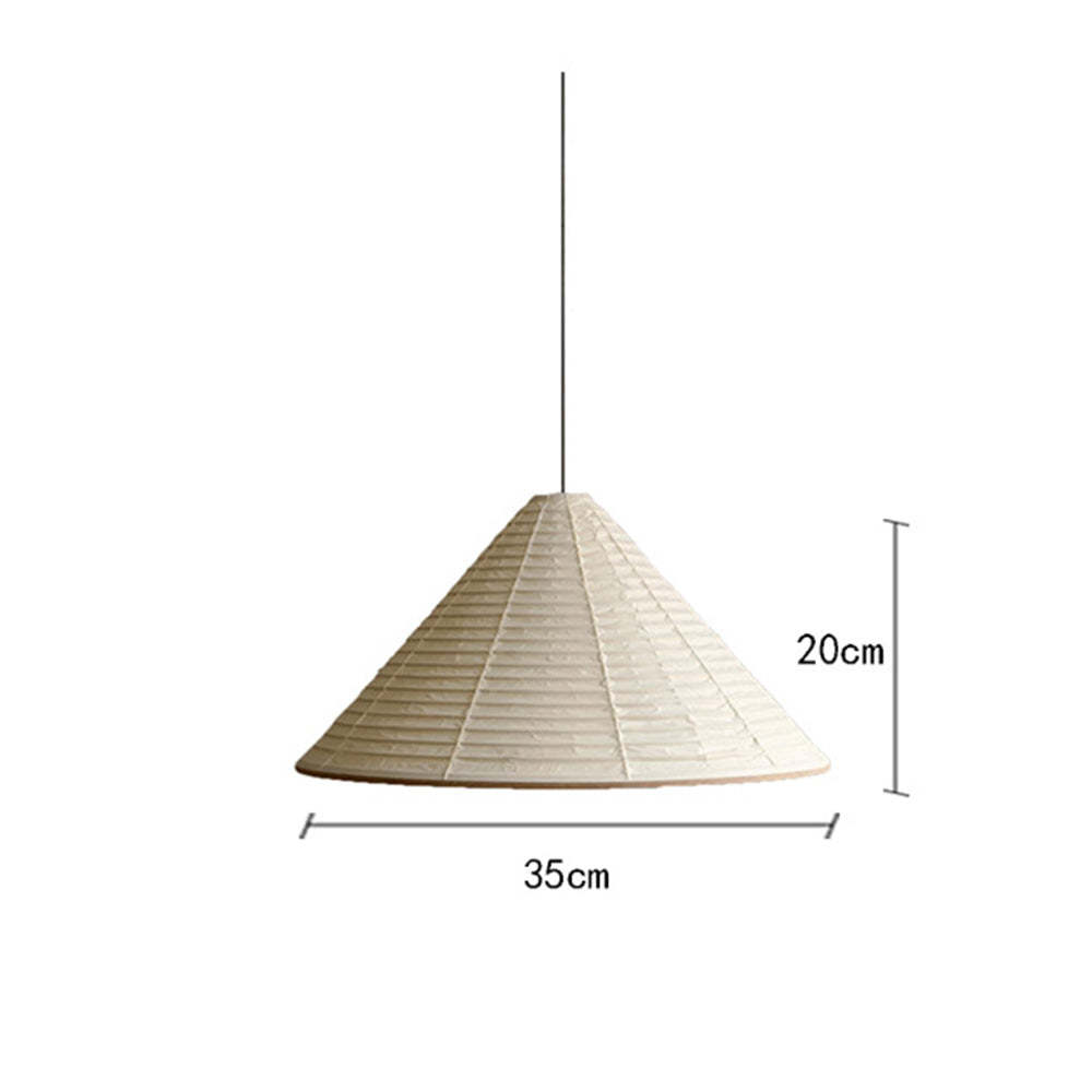Japanese Designer Cone Paper Tearoom Pendant Light -Homdiy
