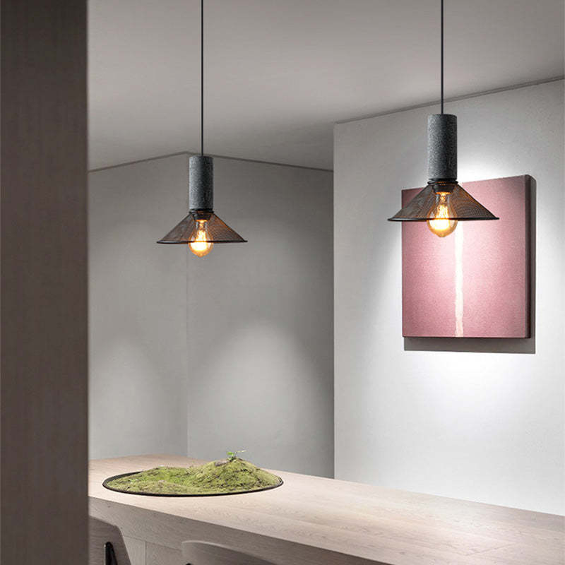 Modern Industrial Style Cement Metal Pendant Light -Homdiy