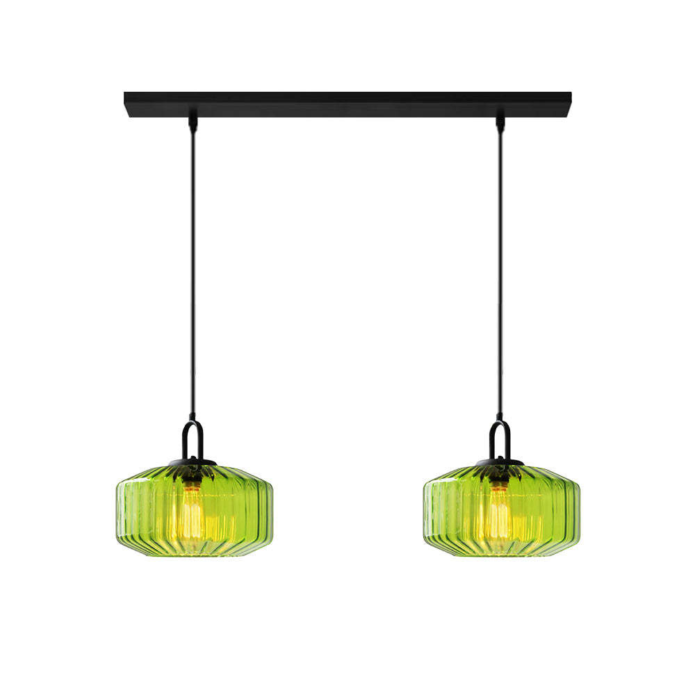 Farmhouse Glass Pendant Light For Kitchen Island -Homdiy