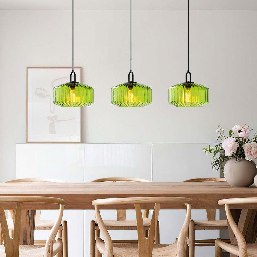 Farmhouse Glass Pendant Light For Kitchen Island -Homdiy