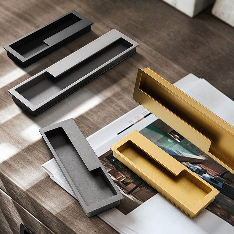 Left Right Hidden Slotted Recessed Handles