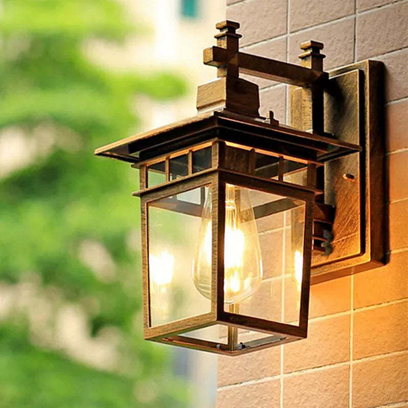 IP44 Waterproof Rustic Vintage Outdoor Lantern Wall Lights