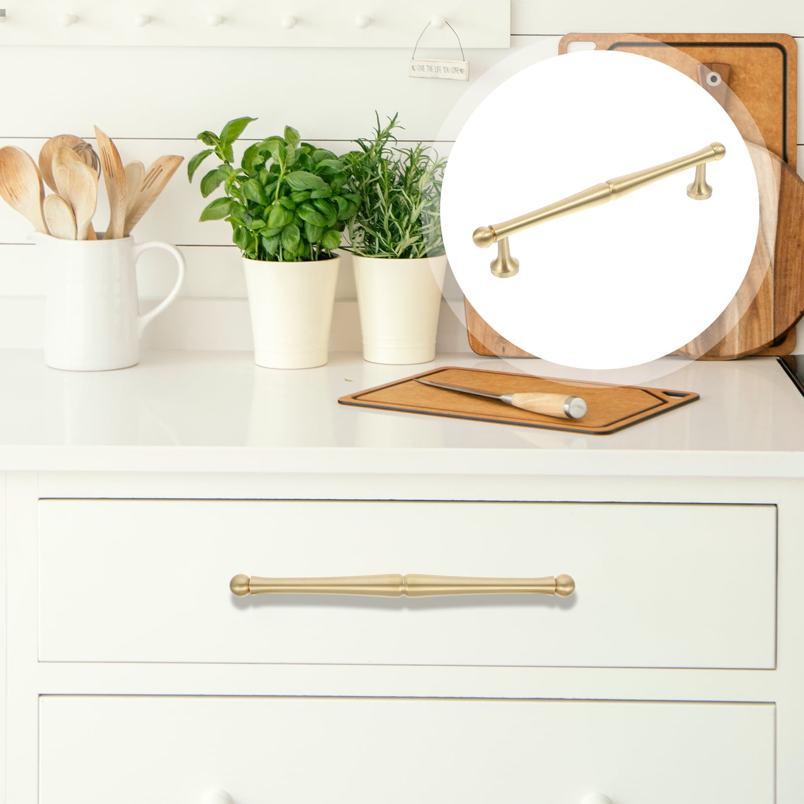 Classic French Brass Handle Hardware Furniture Cabinet Pulls -Homdiy