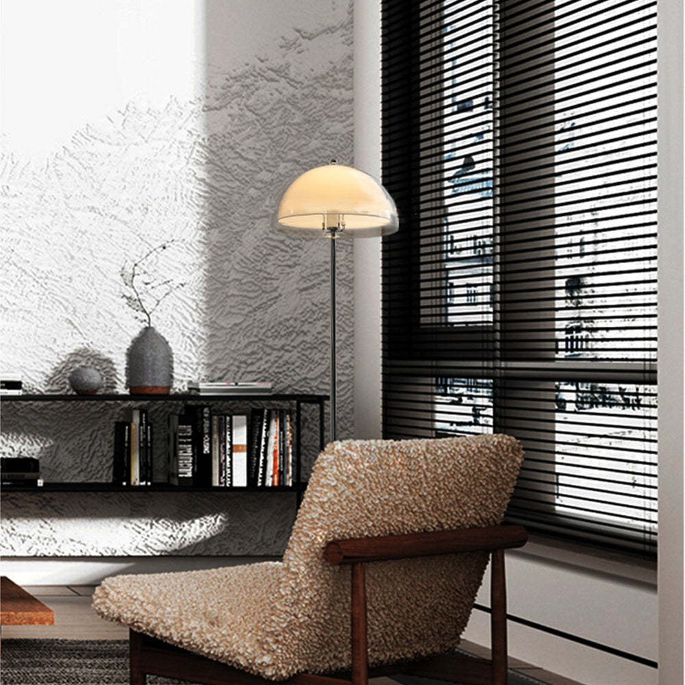 Retro Mushroom Shape Lampshade Floor Lamp for Living Room -Homdiy