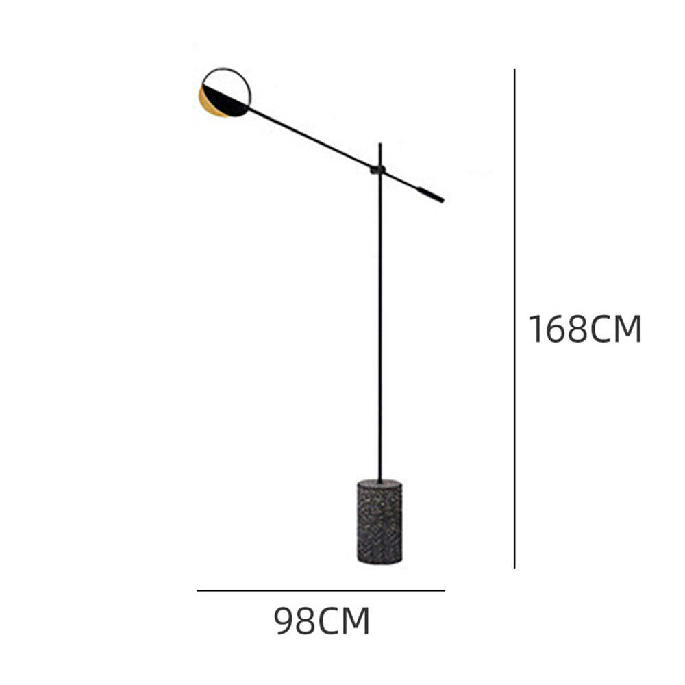 Industrial Black Gold Iron Corner Floor Lamp -Homdiy