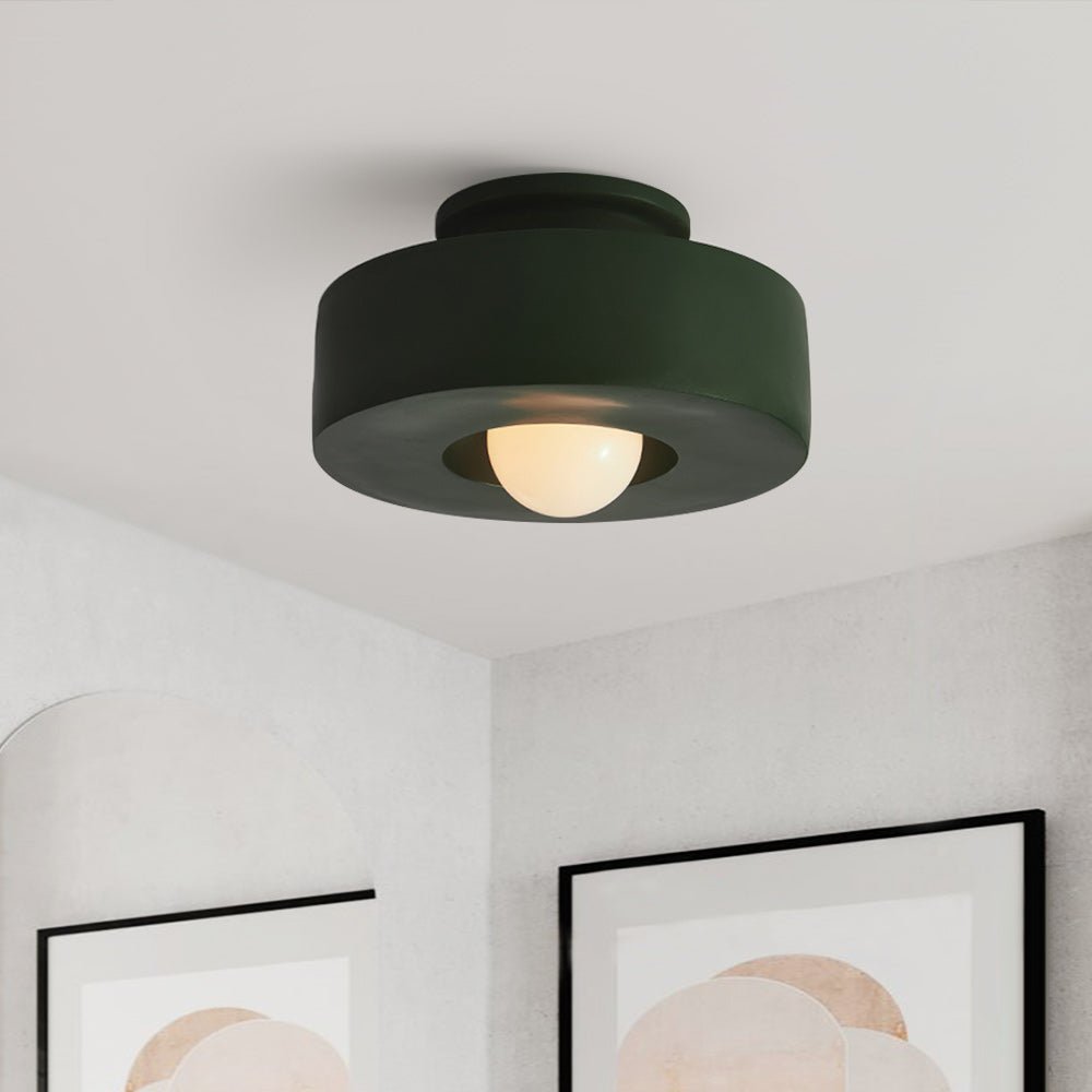 Nordic Macaron Semi Flush Mount Ceiling Light -Homdiy
