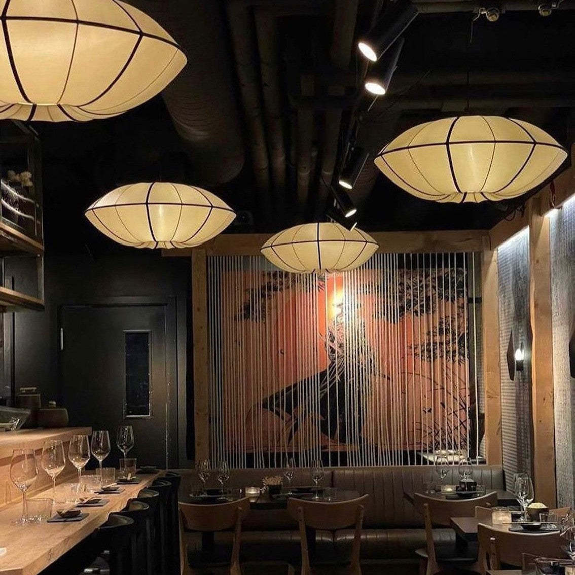 Classic UFO Ribbon Pendant Light For Kitchen Island -Homdiy