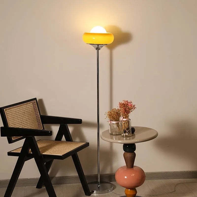 Retro Bauhaus Egg Shaped Living Room Floor Lamp -Homdiy