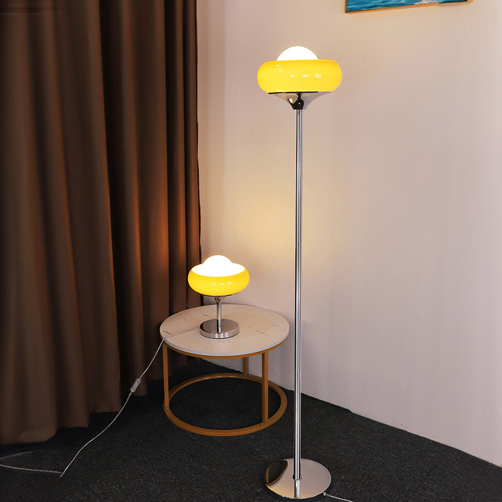 Retro Bauhaus Egg Shaped Living Room Floor Lamp -Homdiy