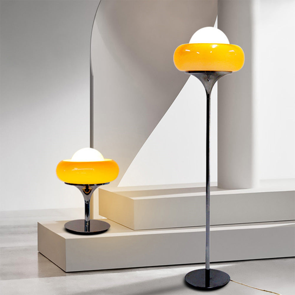 Retro Bauhaus Egg Shaped Living Room Floor Lamp -Homdiy