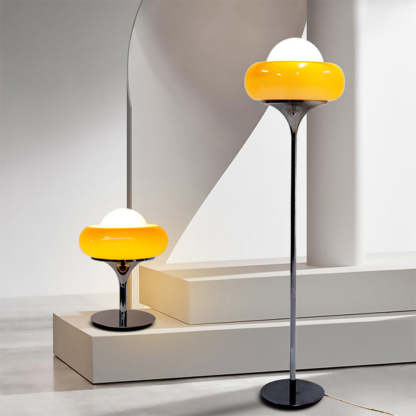 Retro Bauhaus Egg Shaped Living Room Floor Lamp -Homdiy