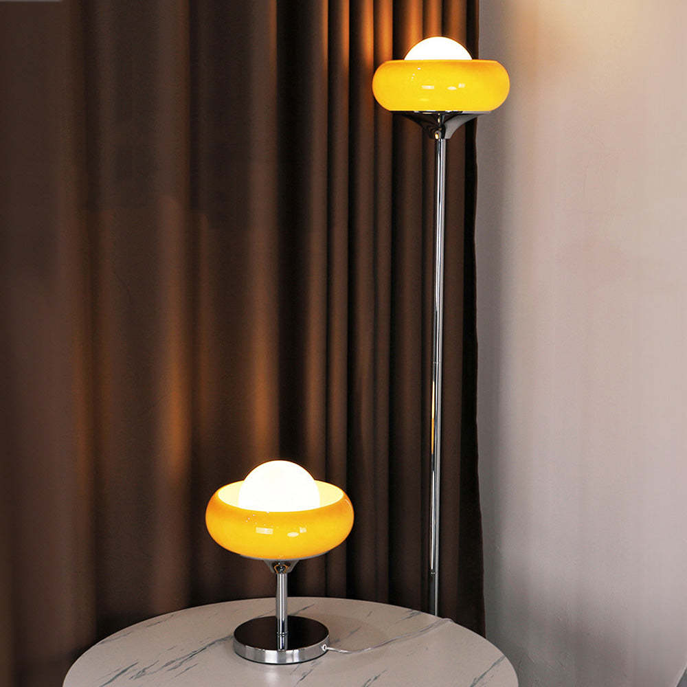Retro Bauhaus Egg Shaped Living Room Floor Lamp -Homdiy