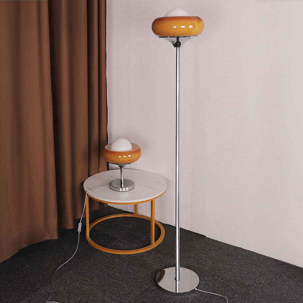 Retro Bauhaus Egg Shaped Living Room Floor Lamp -Homdiy