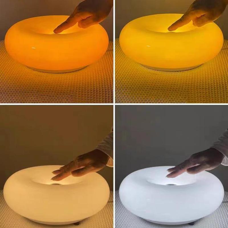 Cute Donut Glass Wall Lamp LED Touch Wall Sconce -Homdiy