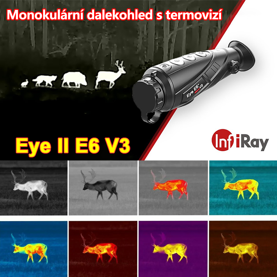  Monokulární dalekohled s termokamerou řady Eye II E6 V3.0