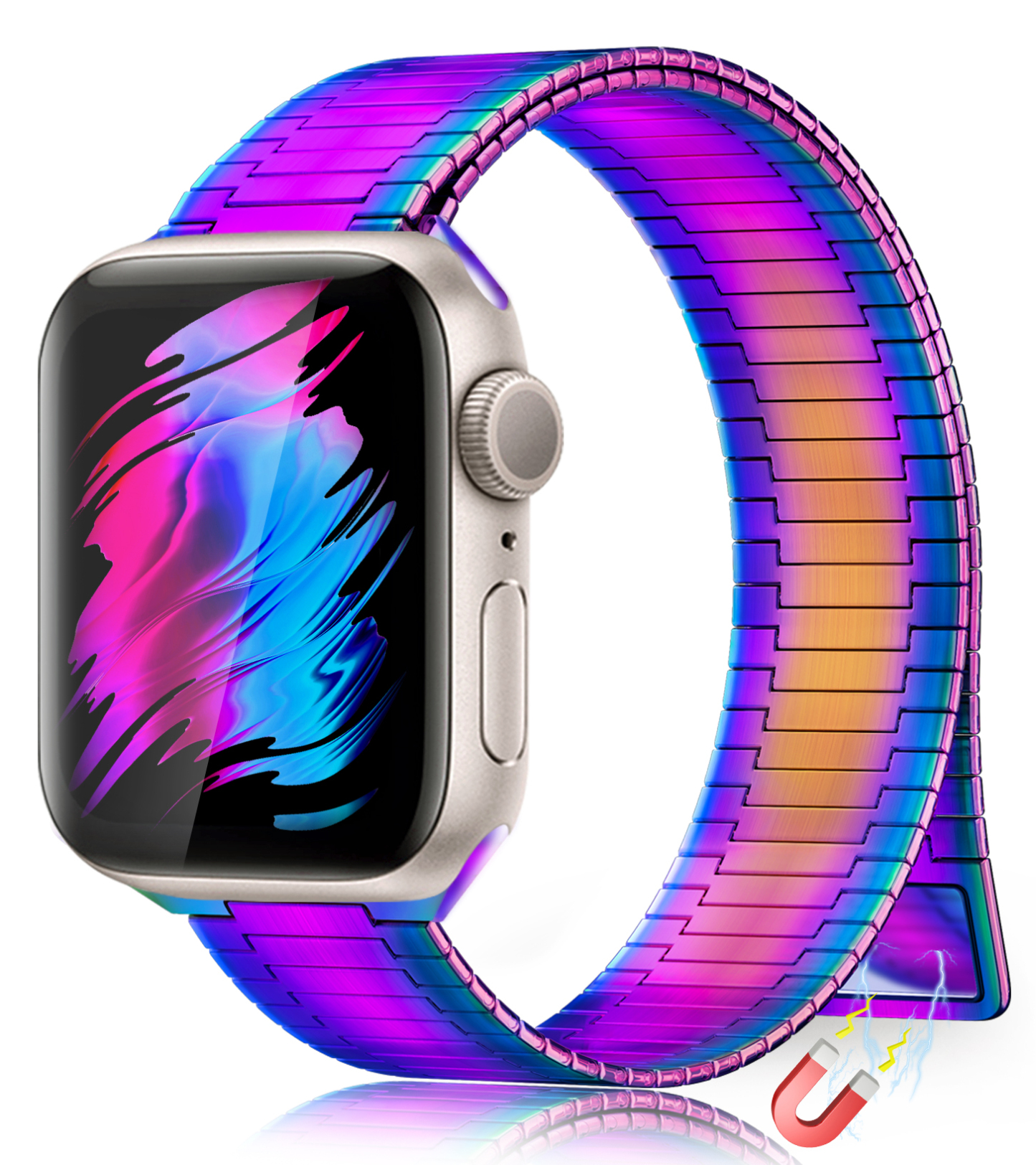 🔥Pásek z bambusu s magnetickou sponou z nerezové oceli pro Apple Watch