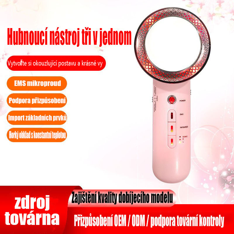 Horký prodej hubnutí tuku hořák EMS mikroproudová masáž iontová implantace krása nástroj tři v jednom hubnutí nástroj