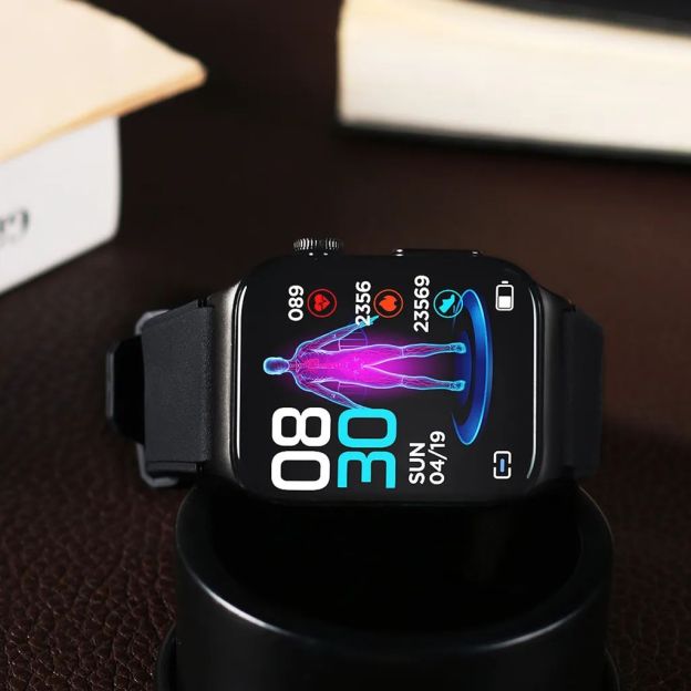Chytré hodinky, komplexní sledování zdravotního stavu, glukóza v krvi, EKG, personalizovaný ciferník, hodinky BT5.1, chytré hodinky, sportovní, vodotěsné, monitor srdečního tepu, monitor glukózy