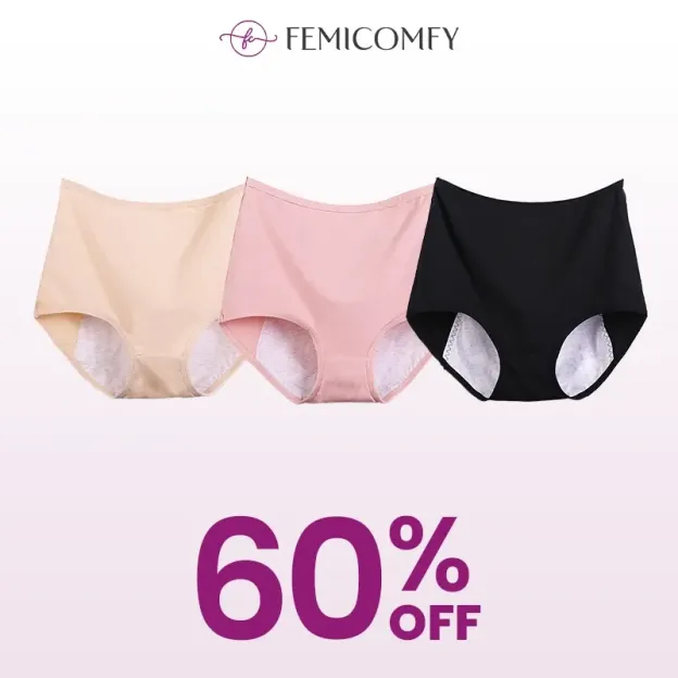 🔥[HOT SALE 49% OFF]Bavlněné antibakteriální a nepromokavé kalhotky s vysokým pasem