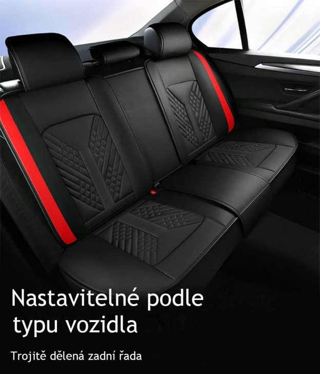 Autosedačka ZMLYQ, 5 míst, špičková zakázková voděodolná/kůže prodyšná