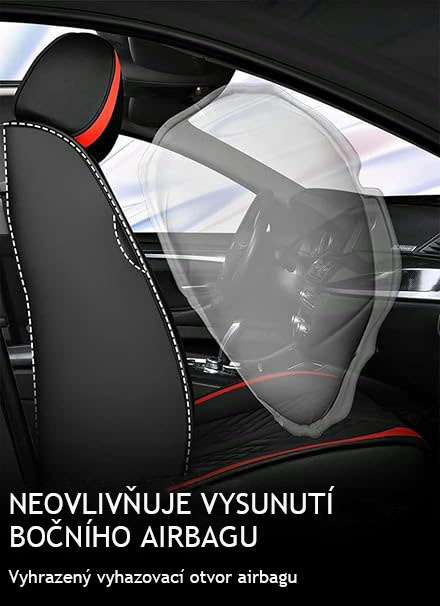 Autosedačka ZMLYQ, 5 míst, špičková zakázková voděodolná/kůže prodyšná