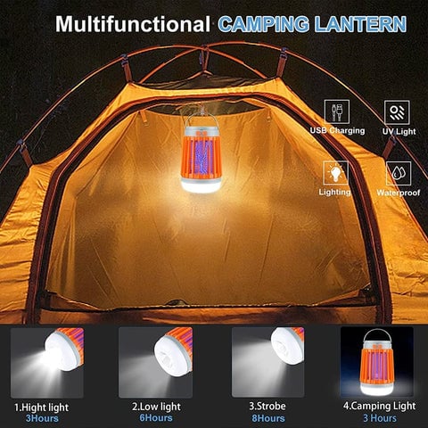 ✨2023 Multifunkční solární kempinkové světlo Mosquito Killer Light (na dobírku, doprava zdarma)