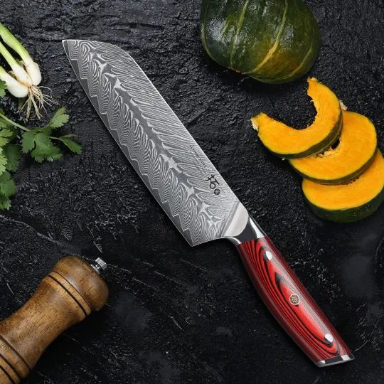 Japonský kuchyňský nůž z 67vrstvé damaškové oceli VG10