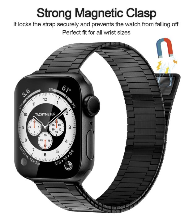 🔥Pásek z bambusu s magnetickou sponou z nerezové oceli pro Apple Watch