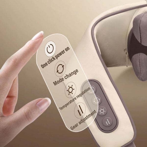 🔥Nejlepší humanoidní chytrý masér krku - uvolněte celé tělo, může ho používat celá rodina!