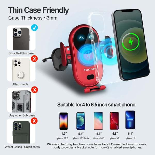 50% OFF-Smart Car Wireless Charger Phone Holder(Buy 2 Free Shipping)