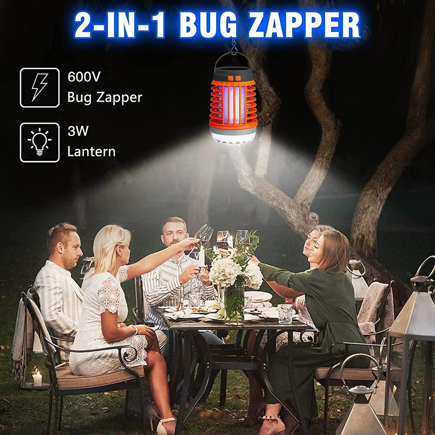 ✨2023 Multifunkční solární kempinkové světlo Mosquito Killer Light (na dobírku, doprava zdarma)