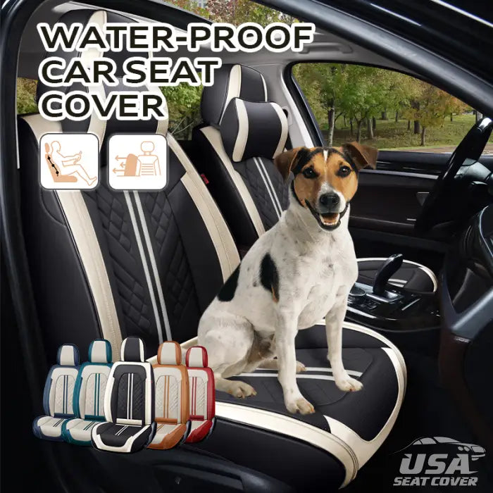 US Zetas 2023 Full SetUniversal BreathableWaterproof VehicleLeather Cover forCars, SUV, Pick-upTruck