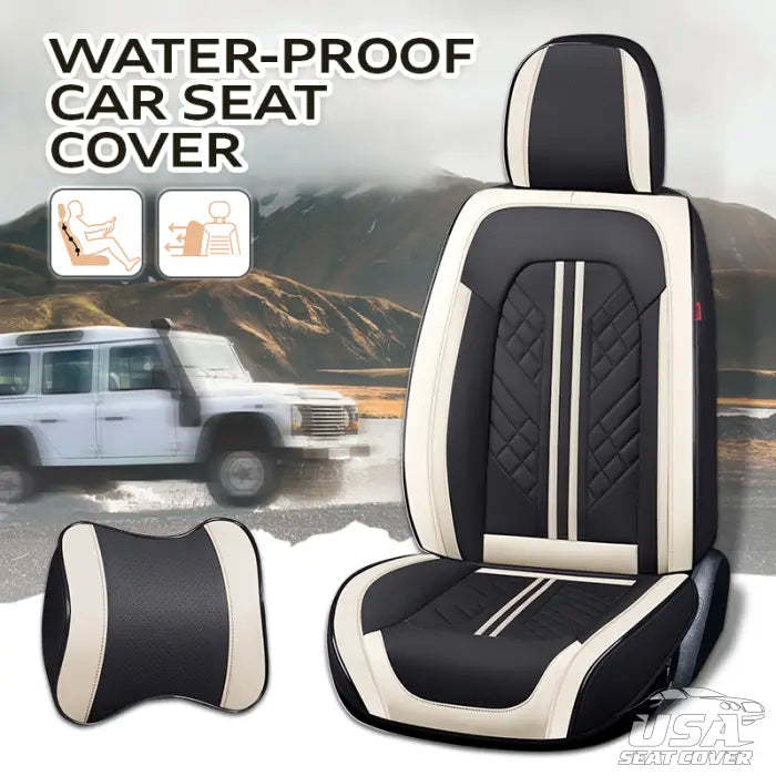 US Zetas 2023 Full SetUniversal BreathableWaterproof VehicleLeather Cover forCars, SUV, Pick-upTruck