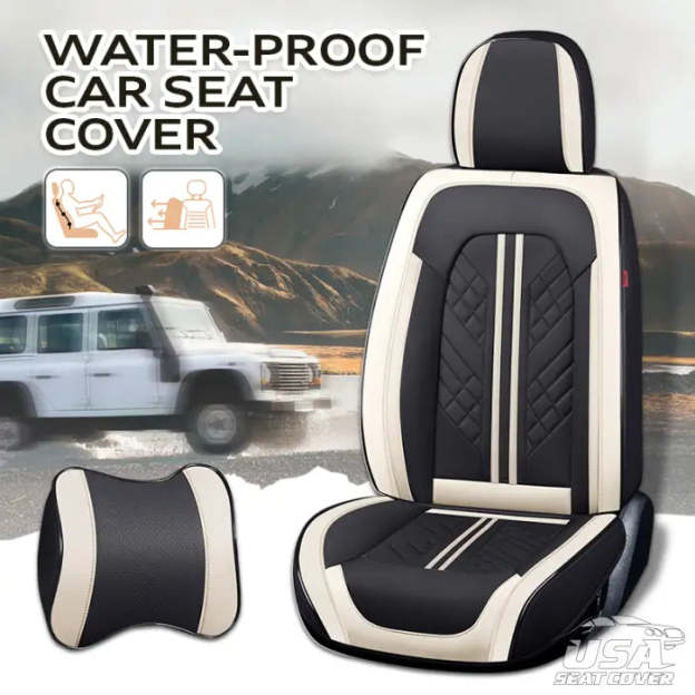 US Zetas 2023 Full SetUniversal BreathableWaterproof VehicleLeather Cover forCars, SUV, Pick-upTruck