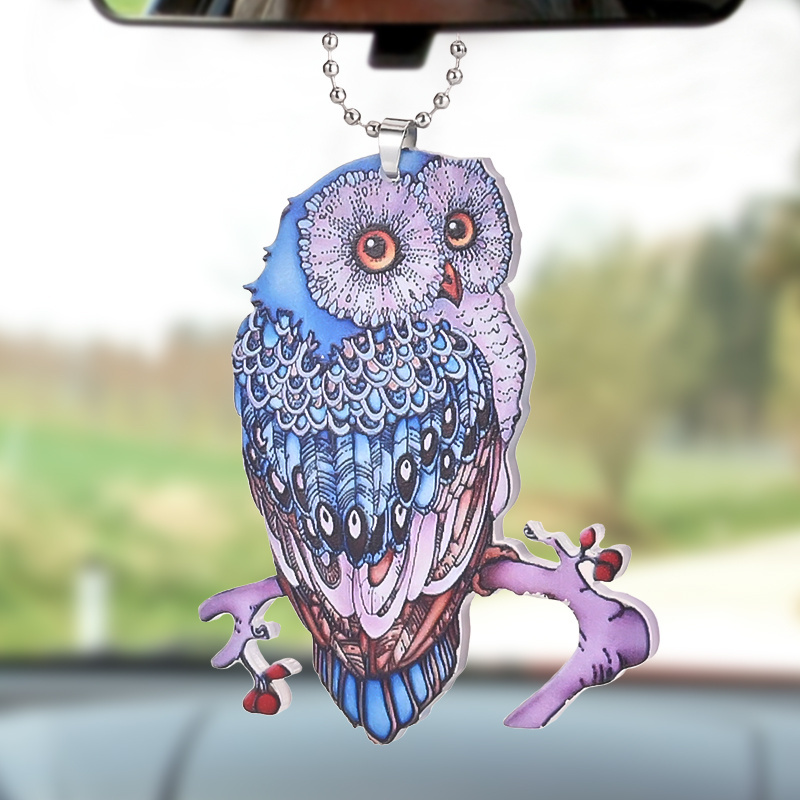 Adorable Owl Car Ornament - Perfect for Home Wall & Window Decorations!
