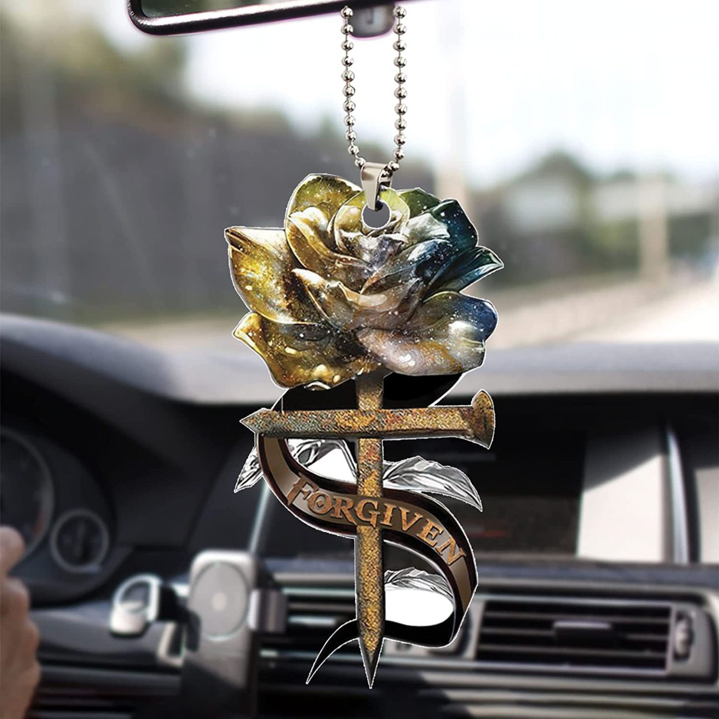 Jesus Pendant Car Rearview Mirror Decoration