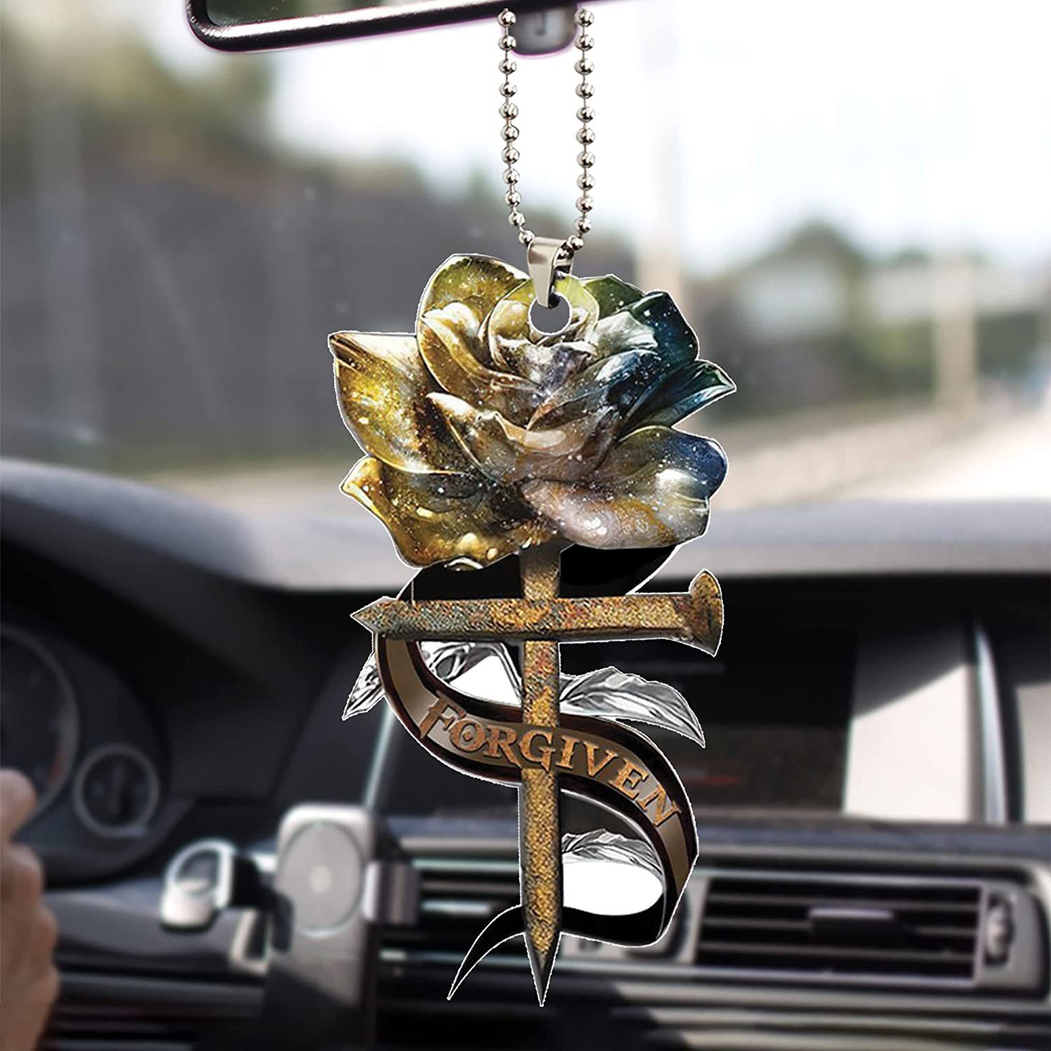 Jesus Pendant Car Rearview Mirror Decoration