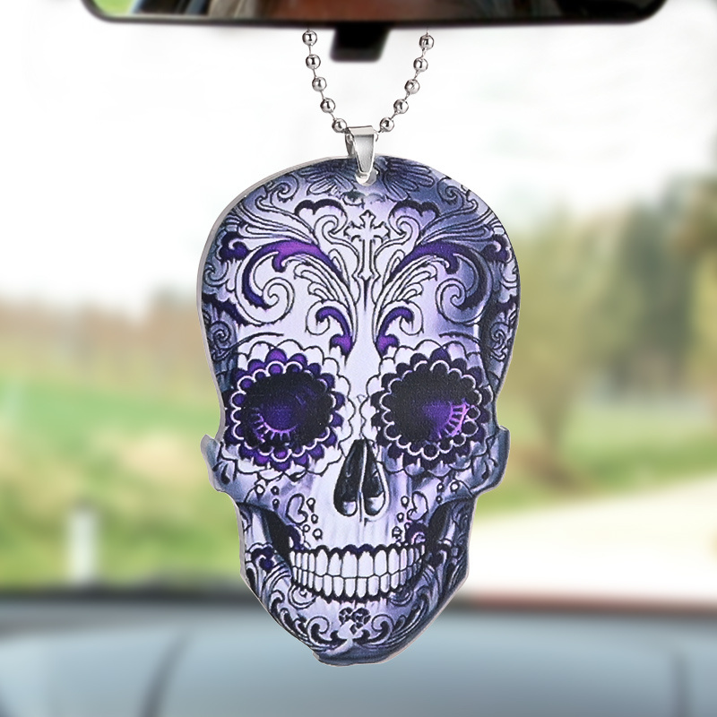 Spooky Skull Pendant: Perfect for Car, Backpack, Home Decoration this Halloween!