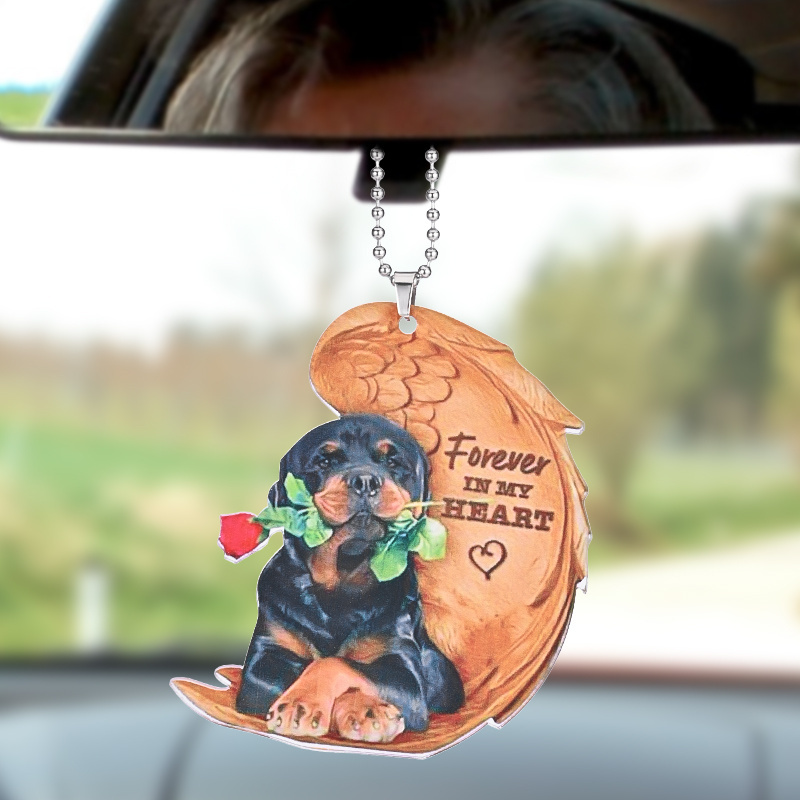 Dogs Hanging Ornament, Car Interior Rearview Mirror Pendant Accessories, Home Window And Door Hanging Accessories For Dog Enthusiast, Bag Pendant