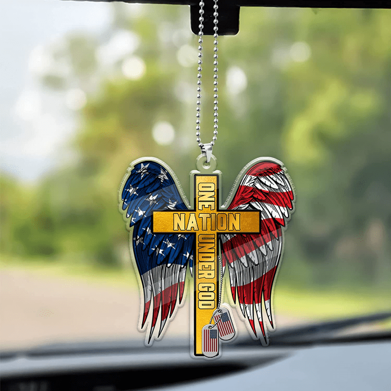 Double Wing Cross Pendant