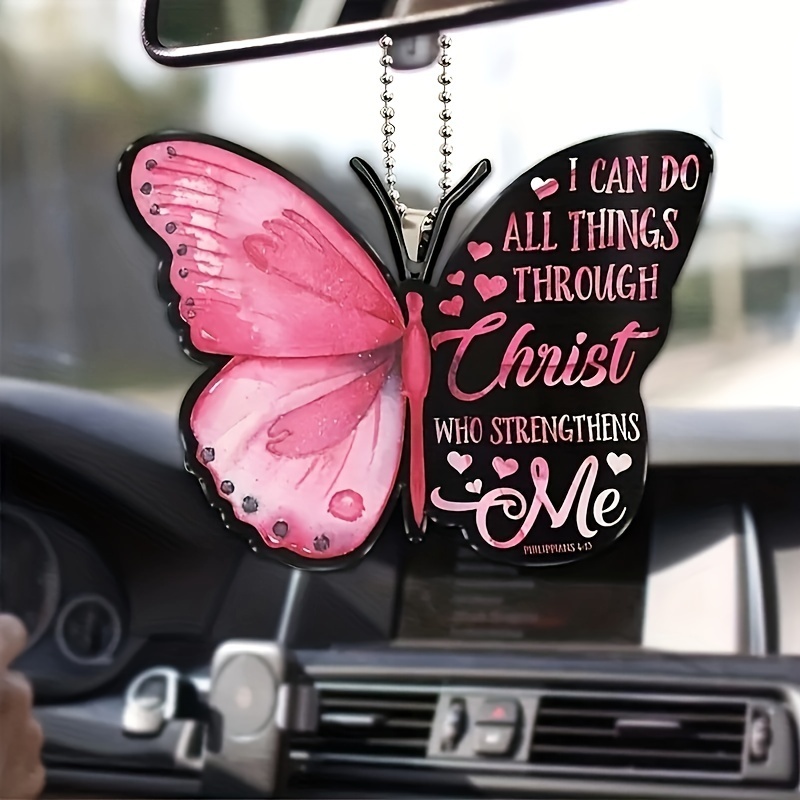 Pink Butterfly Pendant