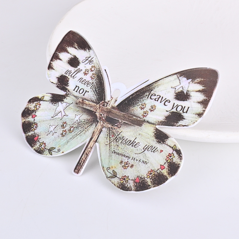 Unique Christian Cross Butterfly Car Charm - A Stylish Rearview Mirror Ornament