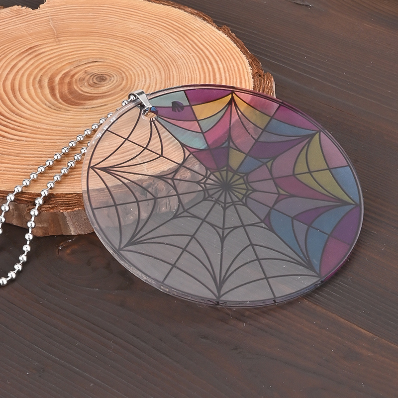 Sparkle and Shine with this Transparent Cobweb Acrylic Pendant - Perfect for Car, Window, and Wall Decoration!