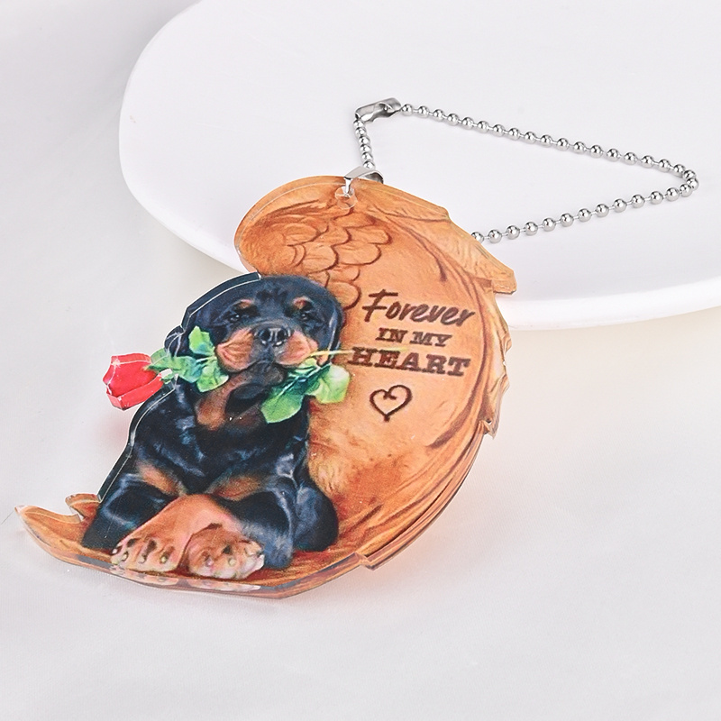 Dogs Hanging Ornament, Car Interior Rearview Mirror Pendant Accessories, Home Window And Door Hanging Accessories For Dog Enthusiast, Bag Pendant