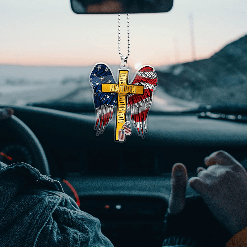 Double Wing Cross Pendant