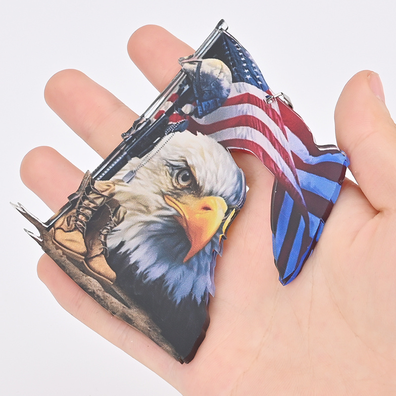 American Flag Eagle Pendant
