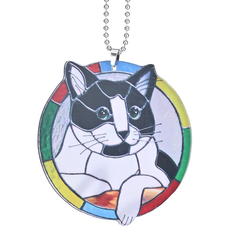 Black And White Cat Decorative Pendants, Car Accessories, Interior Rearview Mirror Pendants, Home Decoration Pendants, Car Keys And Bag Pendants