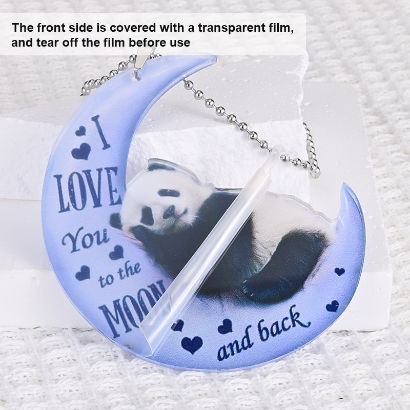 Panda Moon Car Hanging Decoration - Add Charm to Your Rear View Mirror & Windows!