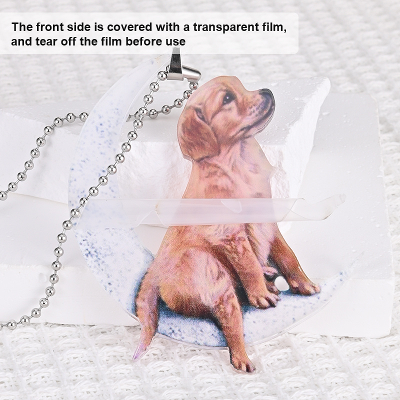 Moon Dog Car Hanging Decorative Ornament Car Pendant Interior Rear View Mirror Charm Accessories Homemade Window Decor Wall Sets Decoration