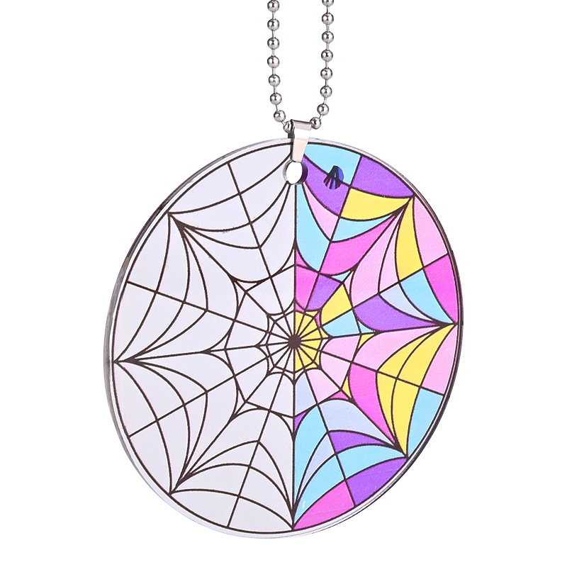 Sparkle and Shine with this Transparent Cobweb Acrylic Pendant - Perfect for Car, Window, and Wall Decoration!